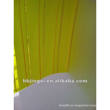 cortina de PVC transparente contra insectos con acanalado